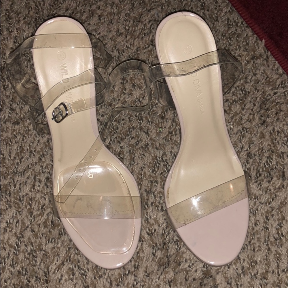 Clear heels